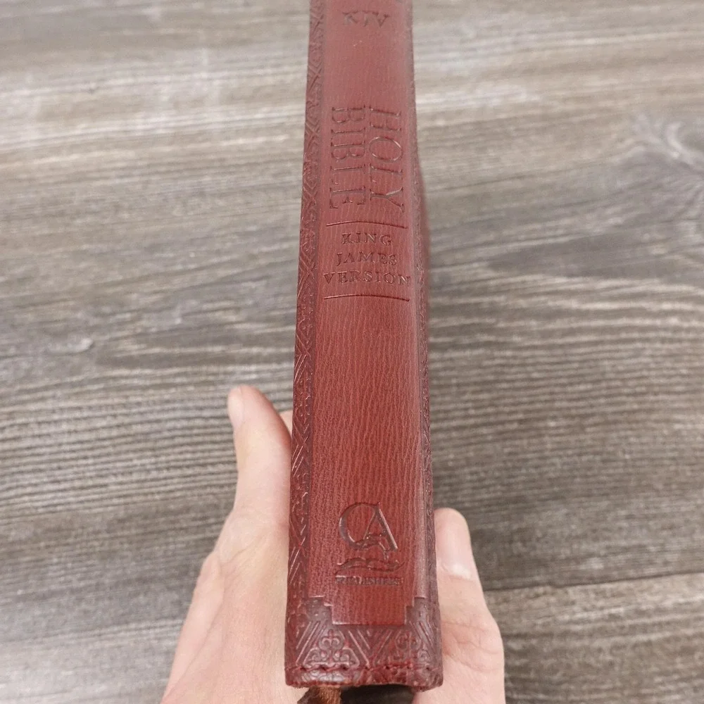 Holy Bible King James Version Pocket Brown Faux Leather Christian Art Publishers